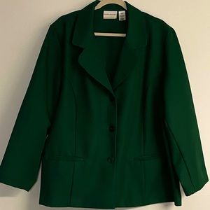 Alfred Dunner Hunter green blazer